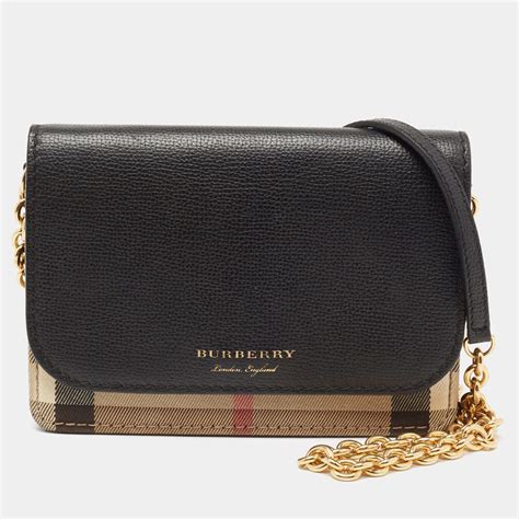 Burberry Hampshire Leather Crossbody Handbags 